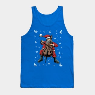 Santa Claus Cello Player Tank Top